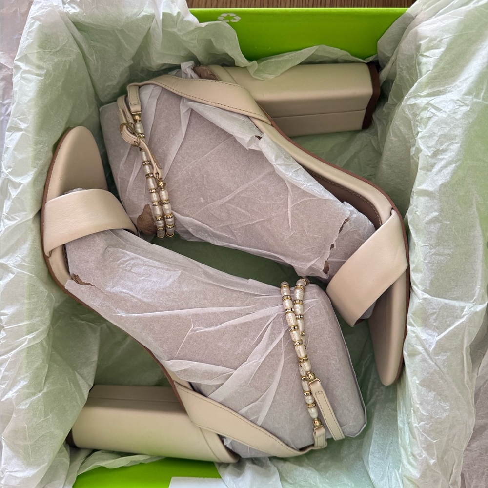 Elegant Cream Women's Heels